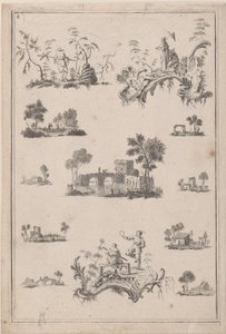 Chinoiserie Ornamenter, ca. 1770. af Jean Baptiste Pillement