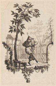 Figur under gren af Jean Baptiste Pillement