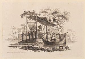 Figurer i en båd af Jean Baptiste Pillement