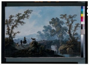 Maisema paimenten kanssa af Jean Baptiste Pillement