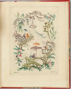Ornamentalt design fra "Nouvelle suite de cahiers chinois a l