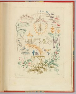 Ornamentalt design fra "Nouvelle suite de cahiers chinois a l