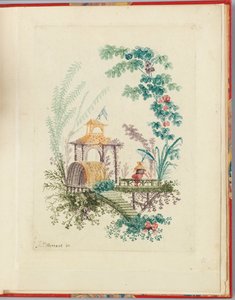 Ornamentalt design fra "Nouvelle suite de cahiers chinois a l