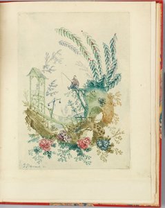 Ornamentalt design fra "Nouvelle suite de cahiers chinois a l