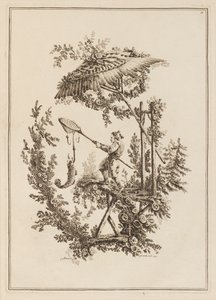Plade 11, fra "Suite of Tolv Fishermen and Hunters" af Jean Baptiste Pillement