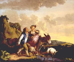 Rustikt frieri af Jean Baptiste Pillement