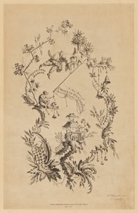 Titelside fra "A New Book of Chinese Ornaments" af Jean Baptiste Pillement
