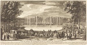 Udsigt over Bassin de Neptun i Versailles have