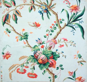 Blomster tapet design