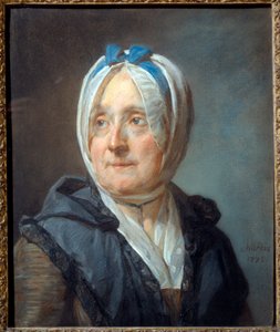 Portræt af Madame Chardin født Francoise Marguerite Pouget (1707-1791) Pastelmaleri af Jean Baptiste Simeon Chardin (1699-1779) 1775 Søn. 0,46x0,38 m - Portræt af Madame Chardin født Francoise Marguerite Pouget (1707-1791). Pastelmaleri af Jean Bapt af Jean Baptiste Simeon Chardin