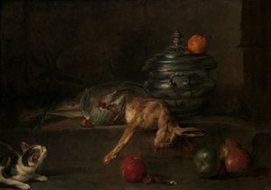 Sølvterrin, ca. 1728-30. af Jean Baptiste Simeon Chardin