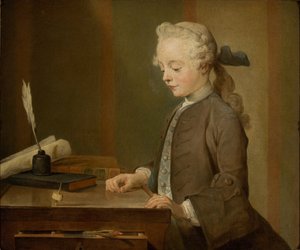 Portræt af Auguste Gabriel Godefroy af Jean-Baptiste Simeon Chardin