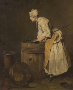 Køkkenpige af Jean-Baptiste Simeon Chardin