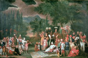 Et tyrkisk jagtparti med sultan Ahmed III