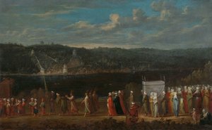 Bryllupsoptog på Bosporus, ca. 1720-37 af Jean Baptiste Vanmour