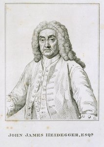 John James Heidegger (1666-1749) af Jean Baptiste van Loo