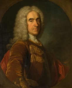 Portræt af Sir Richard Temple, 4. Viscount of Birmingham, 1738-42. af Jean Baptiste van Loo
