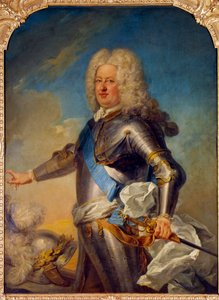 Portræt af Stanislas Leszcinski (1677-1766) Konge af Polen, hertug af Lorraine og Bar Maleri af Jean Baptiste Van Loo (1684-1745) 1700-tallet søn. 1,33x1,13 m af Jean Baptiste van Loo