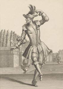 Du Moulin i Bondedragt Dans i Operaen,.n.d. af Jean Berain