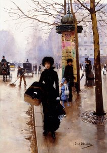 Til parisisk; En parisisk kvinde, af Jean Beraud