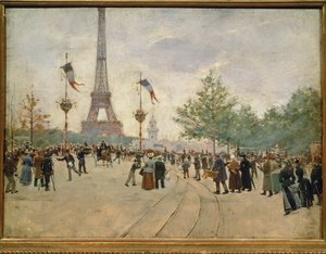 Indgang til verdensudstillingen i Paris ... af Jean Beraud