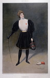 Fescrimeuse - tegning af Jean Beraud (1849 - 1935) af Jean Beraud