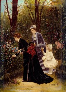 I haven. Maleri af Jean Beraud (1849-1935) af Jean Beraud