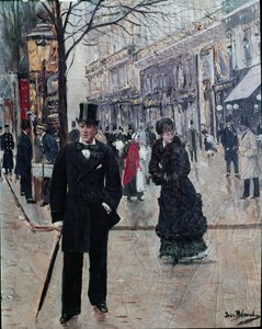 På boulevarden af Jean Beraud