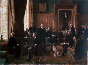 Grevinde Potockas salon, 1887 af Jean Beraud