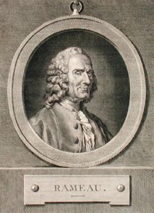Portræt af Jean Philippe Rameau (1683-1764) graveret af Benoist (stik) af Jean Bernard (after) Restout