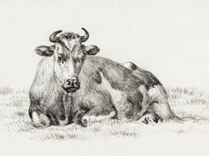 Den liggende ko (1825) af Jean Bernard