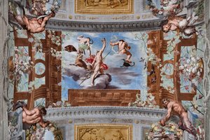 Bacchus placerer Ariadnes krone blandt konstellationerne af Jean Boulanger