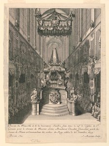 Catafalque of Louis Boucherat, Second State, St. Gervais, Paris af Jean Bérain, the Elder