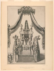 Catafalque of Maria-Theresa of Austria, Notre Dame, Paris af Jean Bérain, the Elder