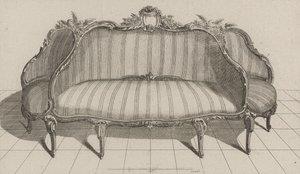 Sofa à Jouë i pictoresque stil, udgivet i midten af ​​1770