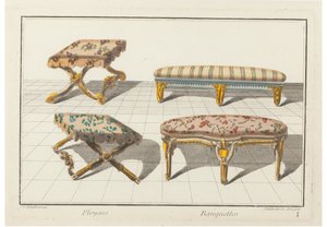 Ployans, bænke. Ny historisk ikonologi eller attributter Hierogliphyques, c.1768.