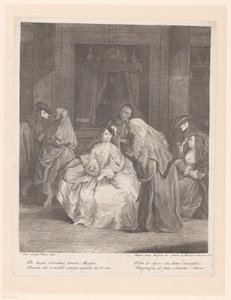maskeradebal Scener fra livet i Venedig (serietitel) af Jean Charles Flipart