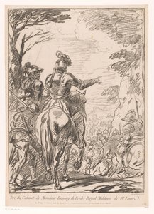 To soldater til hest Stop kavalererne af Jean Charles François