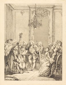 Koncerten af Jean Claude Richard de Saint Non after Hubert François Gravelot