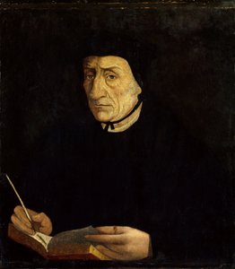 Portræt af Guillaume Bude (Budee) (Budaeus) (1467-1540), fransk humanist. Maleri af Jean Clouet (1485 - 1541) Ec. Fr. (h s/b 0,34 x 0,31). Versailles. Musée du Chateau. af Jean Clouet