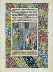 Fru Lat. Q.v.I.126 The Order of the Golden Fleece from the Hours of Louis dOrleans, 1469 af Jean Colombe
