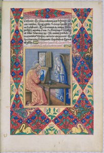 Fru Lat. Q.v.I.126 f.99 St. Luke maler Jomfru Maria, fra Louis dOrleans