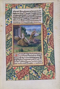 Fru Lat. Q.v.I.126 fol.15 Adam og Eva arbejder, fra Louis dOrleans