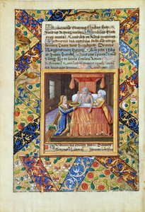 Fru Lat. Q.v.I.126 fol.19v Isaac velsigner Jacob, fra 