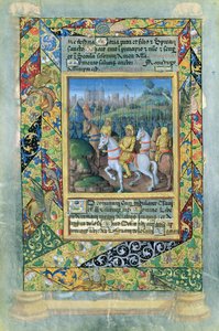 Ms. Lat. Q.v.I.126 fol.28v Israelitternes hær, fra Louis dOrleans