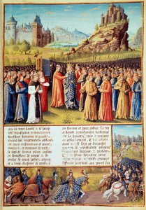 Andet korstog (1147-1149): Kong Ludvig VII sagde, at de unge (1120-1180) tog korset ved Vézelay i nærværelse af Saint Bernard de Clairvaux (San Bernardo di Chiaravalle) (1090-1153) og aftenen i Versailles den 31. /03/1146. Mange baroner tog også