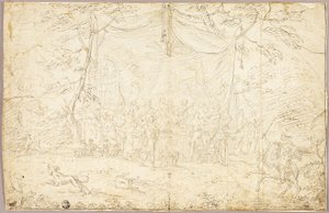 Litterært emne: Bankettscene af Jean Cotelle the younger