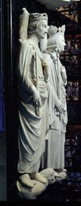 Afbildninger af Philippe III (1245-85) den dristige og Philippe IV (1268-1314) den skønne (marmor)