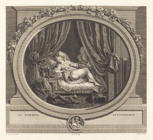 Den afbrudte søvn af Jean Dambrun after François Marie Isidore Queverdo