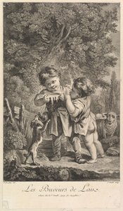 Drikkemælk, 1700-tallet. af Jean Daullé